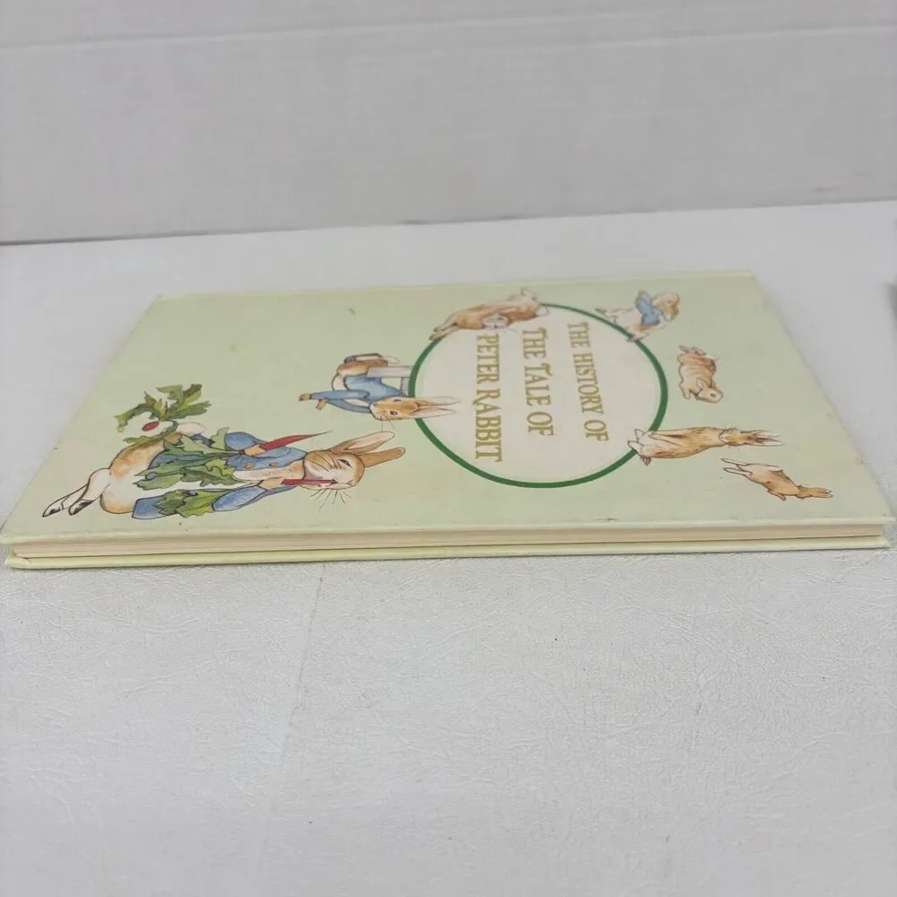 The History Of The‎ Tale Of Peter Rabbit Hardcover Book & Bookmarks Vintage 1976